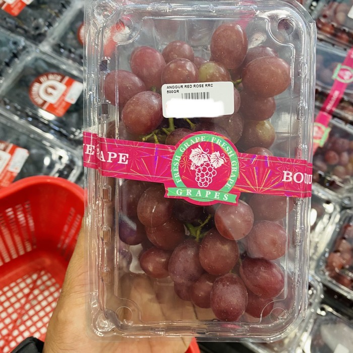 

Anggur red rose fresh | Buah anggur red super rose pack 500grm