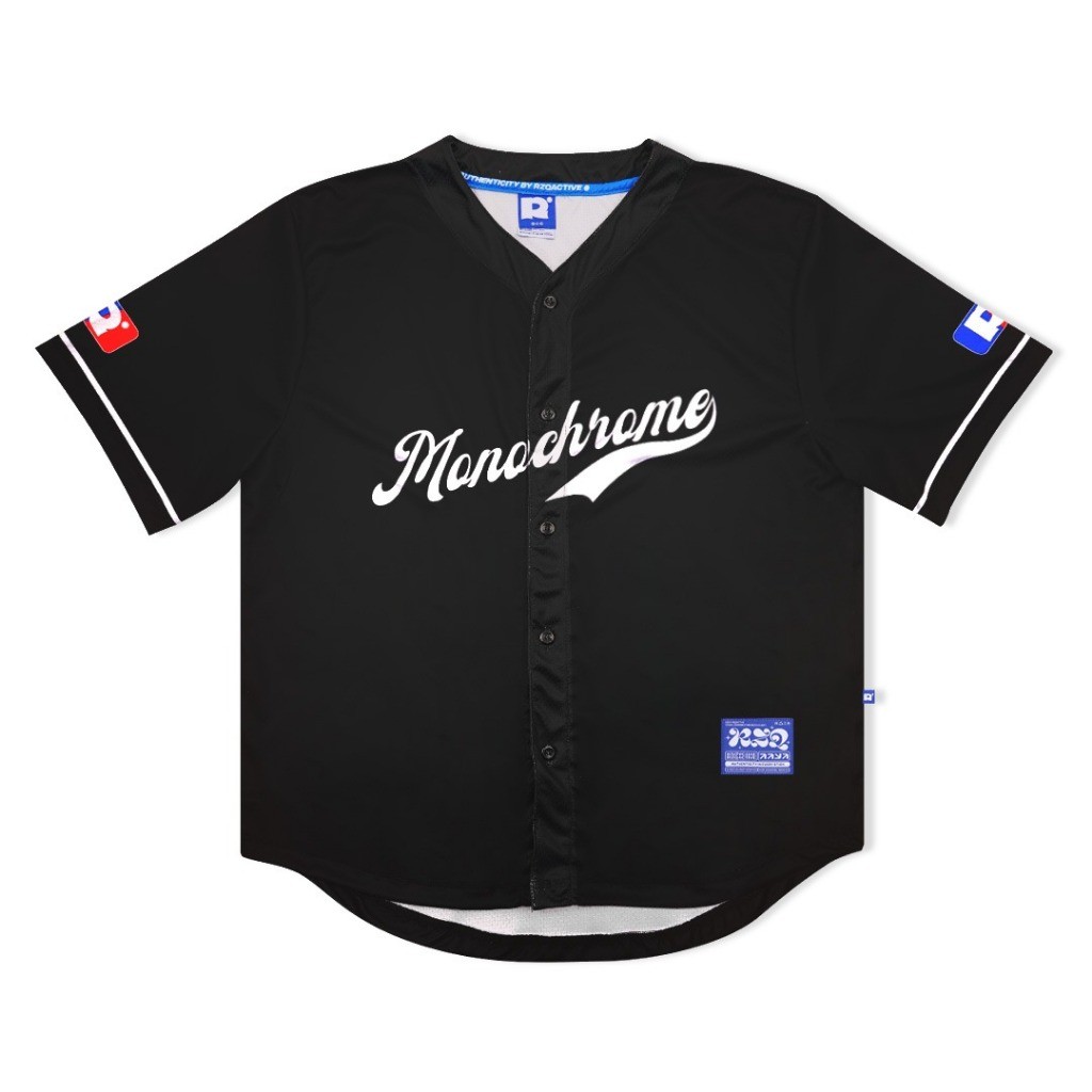 RZQ / Monochrome 99 / Kerah Baseball / Streetwear / Jersey / Oversize / Boxy Fit / Retro / Vintage /