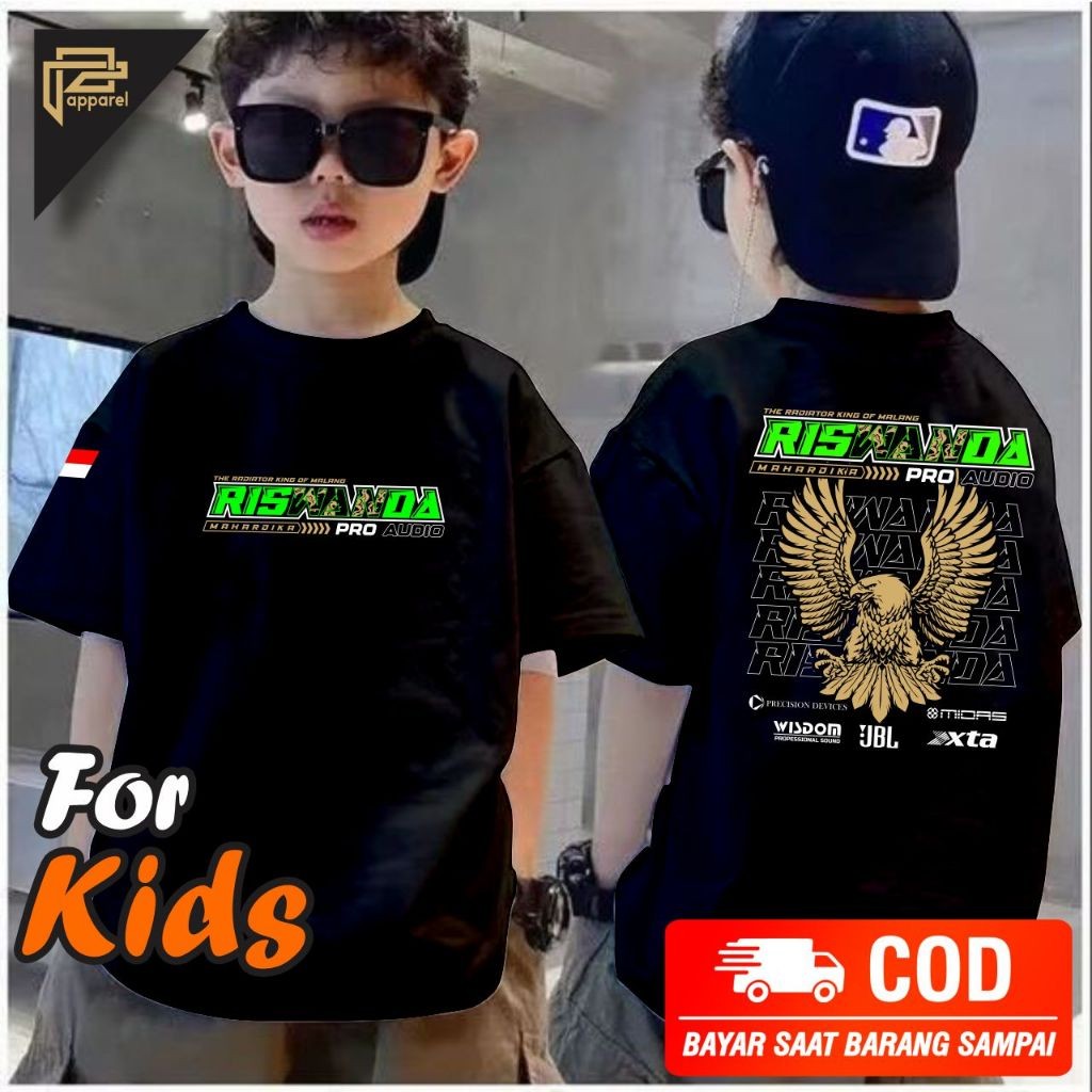 baju kaos ANAK RISWANDA audio sound system bahan adem