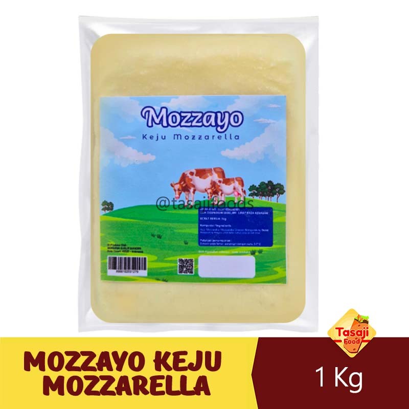 

Mozzayo Keju Mozzarella 1 KG Frozen
