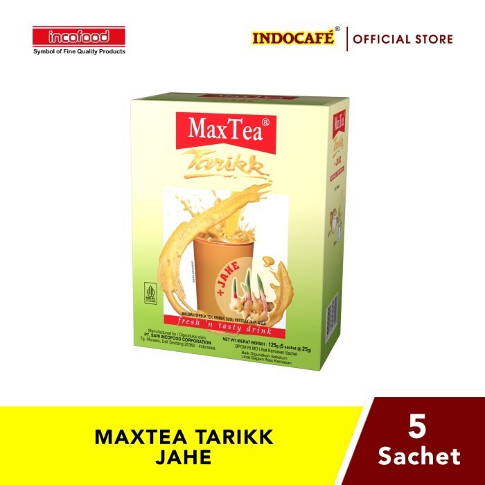 

New Item INDOCAFE MAXTEA TARIKK + JAHE 125g