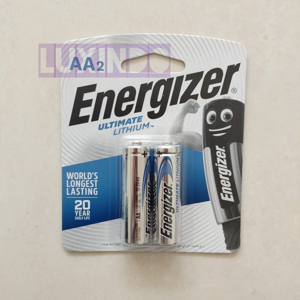Baterai Energizer Lithium Ultimate AA isi 2 L91 1,5V - WPI