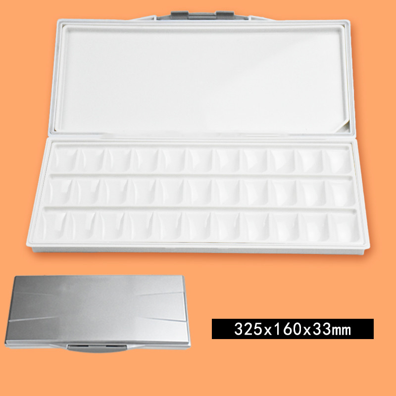

18/26/33 Grids Professional Moisturizing Watercolor Painting Palette Empty Watercolor Palette Paints T Box for Art Supplies