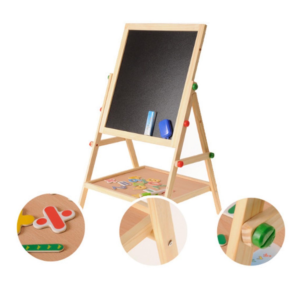 

Kids Easel Erase Board Double Side erase Board for Game Activities Learning