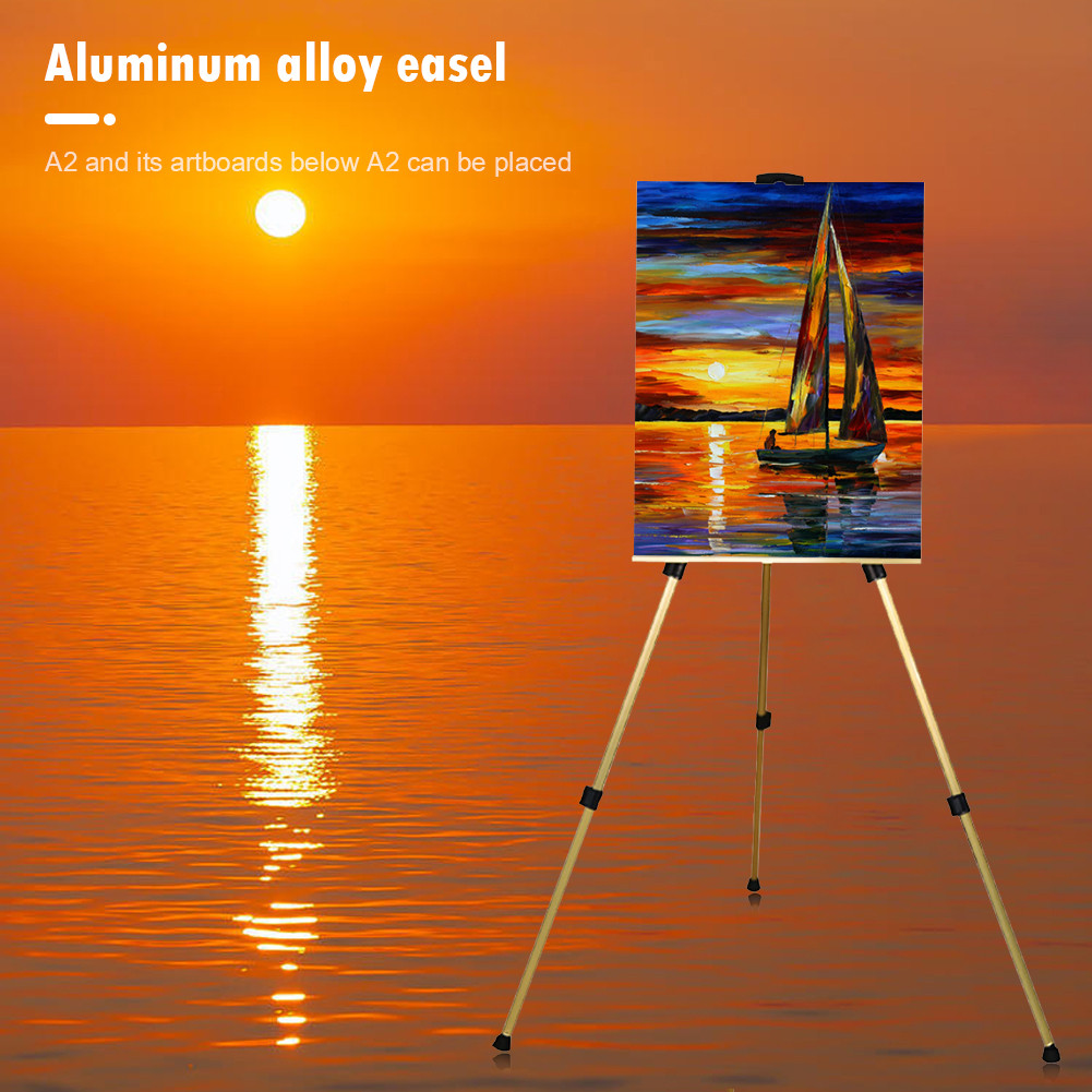 

Sketch Easel 20-63 inch Aluminum Alloy Easel w/ Portable Carry Bag Art Supplies