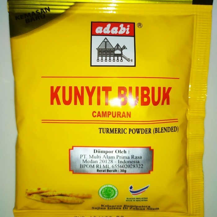 

NEW ITEM ADABI KUNYIT BUBUK 30G BAHAN MASAK