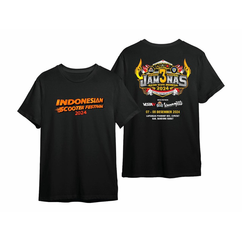 Tshirt Kaos Indonesia Scooter Festival Jamnas ikatan Vespa indonesia 2024
