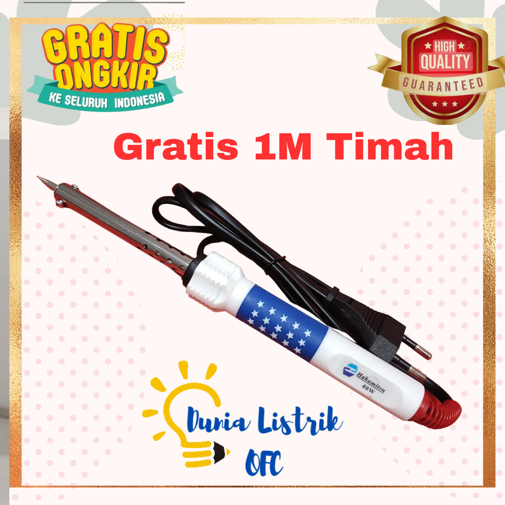 Solder Plastik 40watt Hakamitsu Solder 40Watt Solder murah  Solder 40Watt Murah Soldering Iron Solde