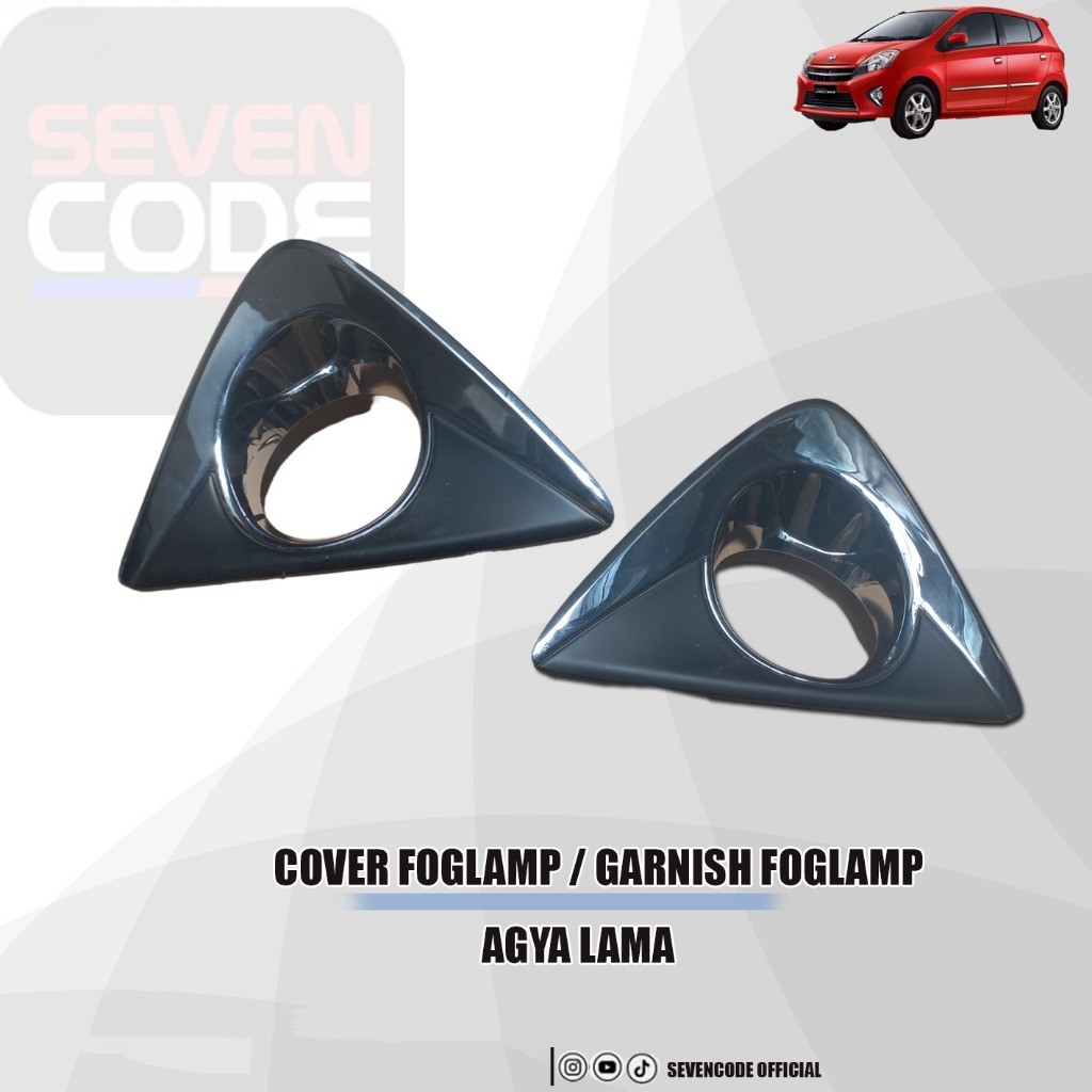 Garnish Foglamp Agya Lama Chrome Cover Foglamp Agya Lama Chrome