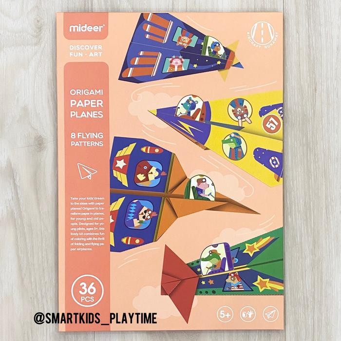 

LARIS-Mideer Origami Paper - Paper Planes (size A4) - Warna