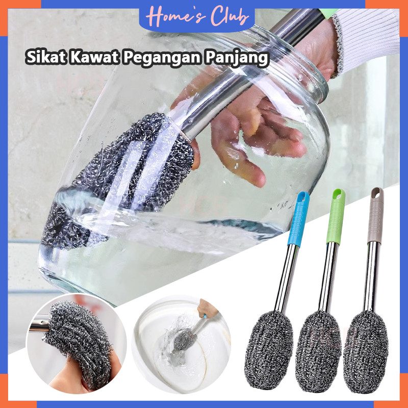 Sikat Kawat Toilet Dengan Pegangan Panjang / Sikat Kawat Cuci Pembersih