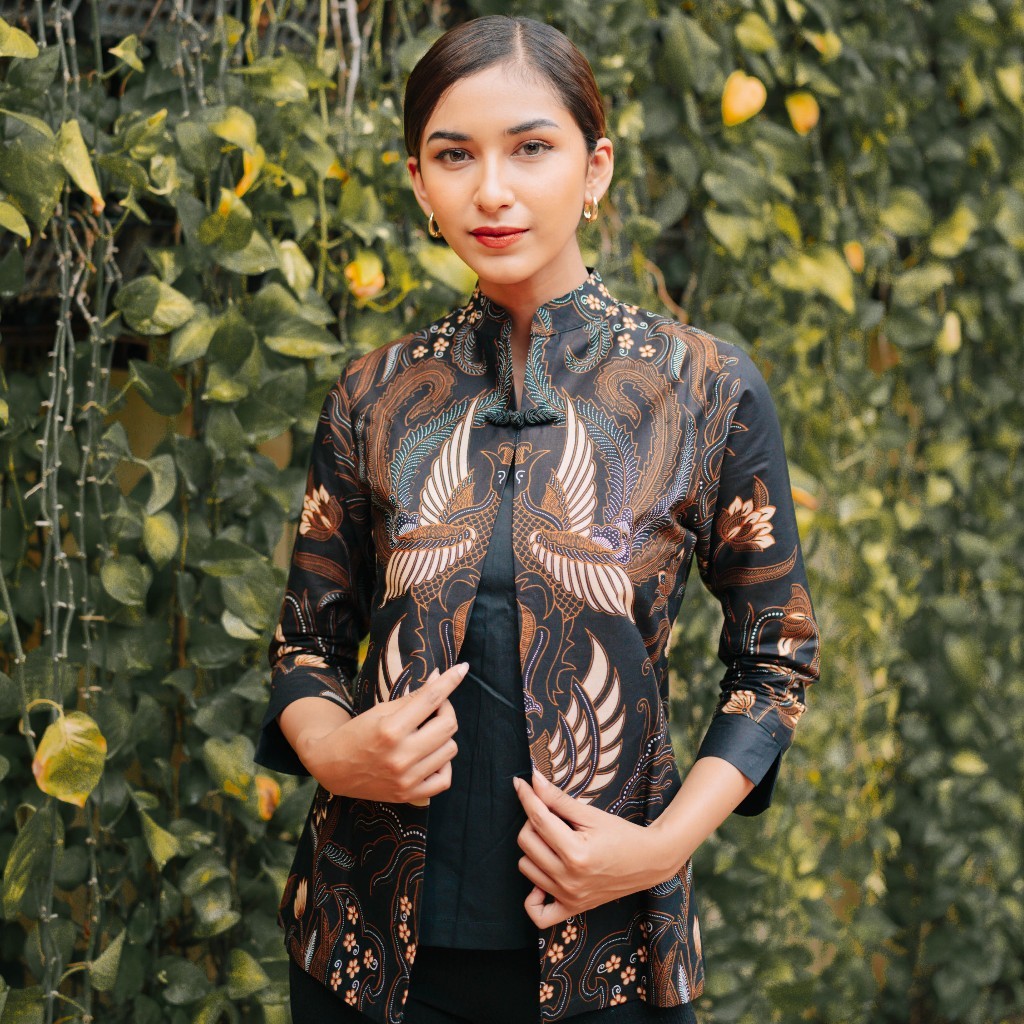 Hadinata Batik Wanita Blouse Pinggala Adelio