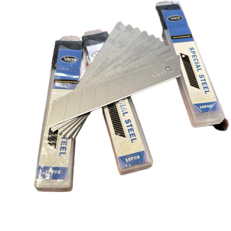 

Isi Cutter Besar Vico dengan 10 Pcs Refil Pisau Cuter Kater Karter