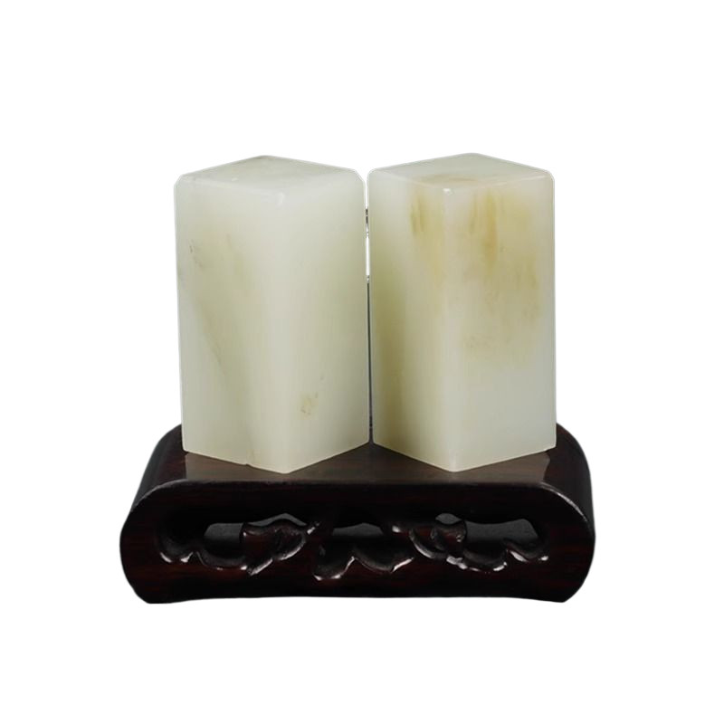 

Frozen Stone Blank Stamp Seal Carving Practice Material Stone Seal Name Engraving Stamp Beginner Students Practice Stone Seal