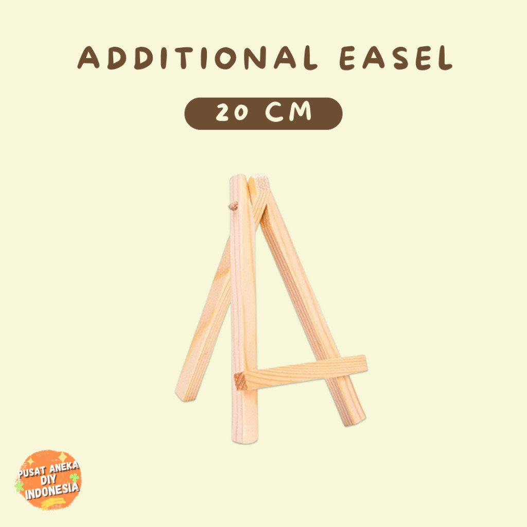 

VIRAL DIY Hand Painting Kit Easel Stand Sandaran Lukis 20 cm - Display Kanvas Canvas Kayu 20cm ll-1