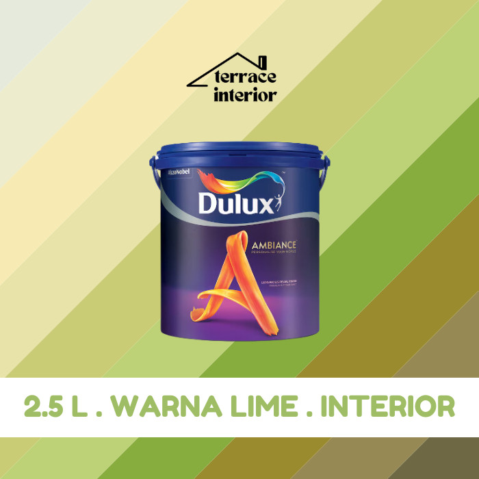 Cat Tembok Dulux Ambiance Interior 2.5 L warna Hijau Lime Gloss