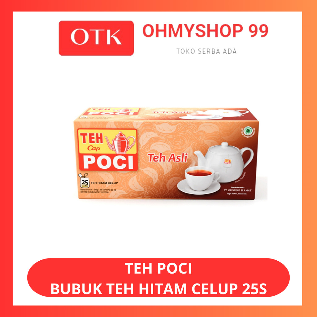 

TEH CAP POCI Bubuk Teh Hitam Celup 25S x2gr