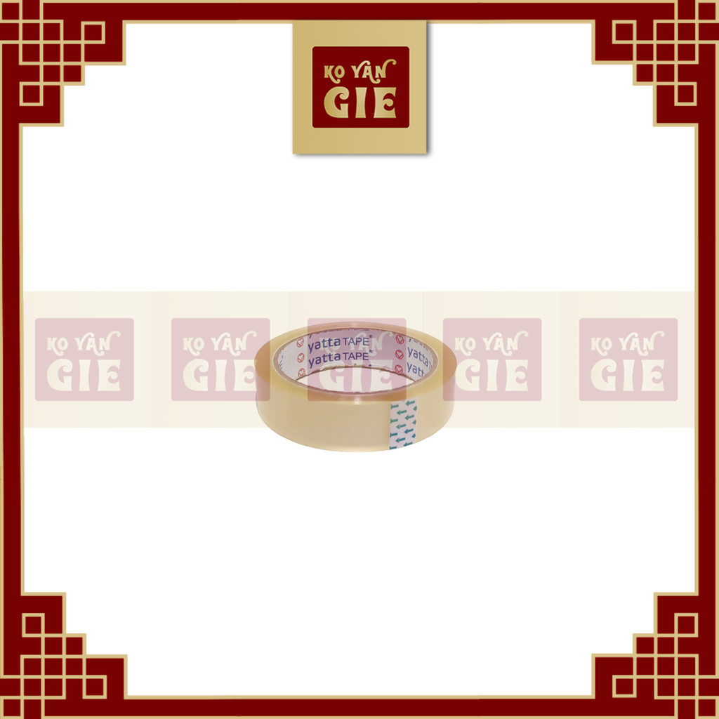 

Isolasi Yatta Tape Original Pabrik – 24mm x 72 Yard – Bening Transparan – Daya Rekat Tinggi