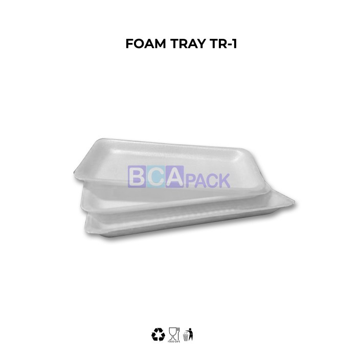 FOAM TRAY TR-1 STYROFOAM TRAY BUAH TR 1 / TR1- 250 PCS