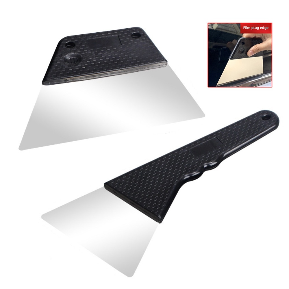 

TOFAR Hard Steel Squeegeee for Car Wrap Window Tint Solar Film tall Edge Pluging Tool Handle Metal Scraper Gap Cleaning Tool