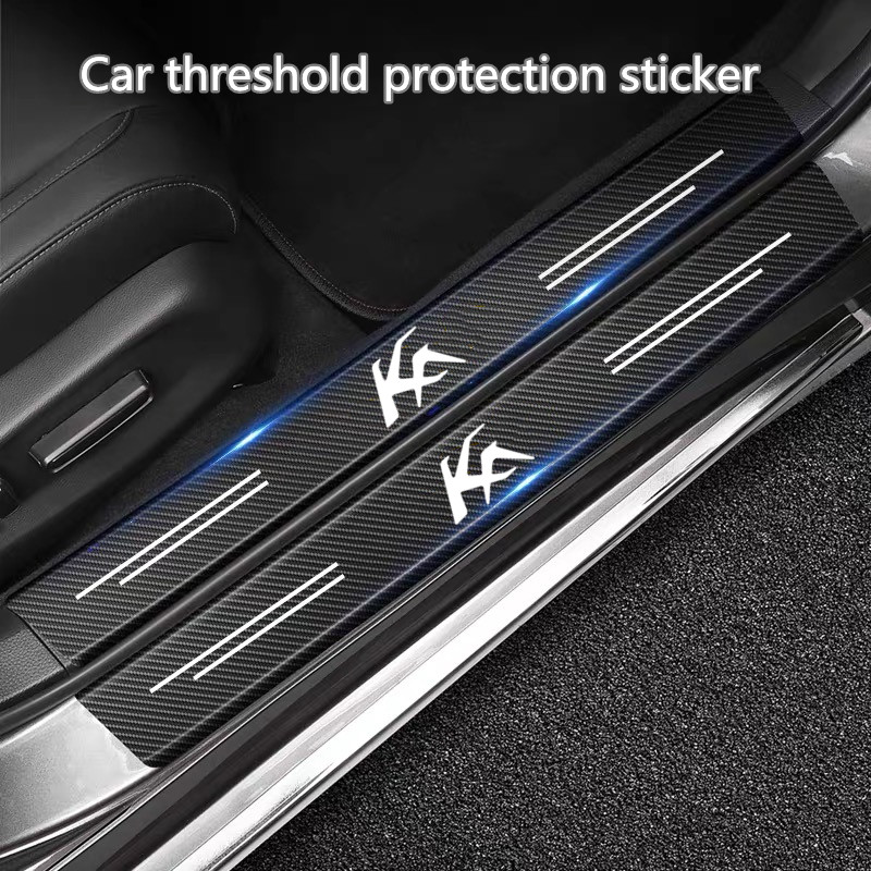 

Carbon Fiber Car Door Threshold Sticker Auto Trunk Protective Strip For Ford Ka 2022 2021 2020 2019 2018 2017 2016 2015 2014