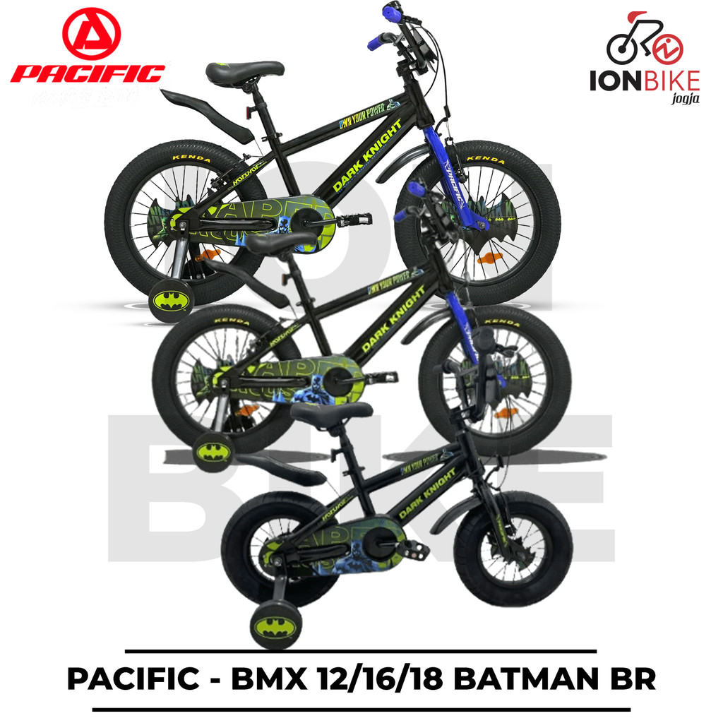 Sepeda Bmx 12 16 18 Pacific Batman 3.0 BR Dark Knight Terbaru Anak Karakter Murah Awet Tebal Spiderm