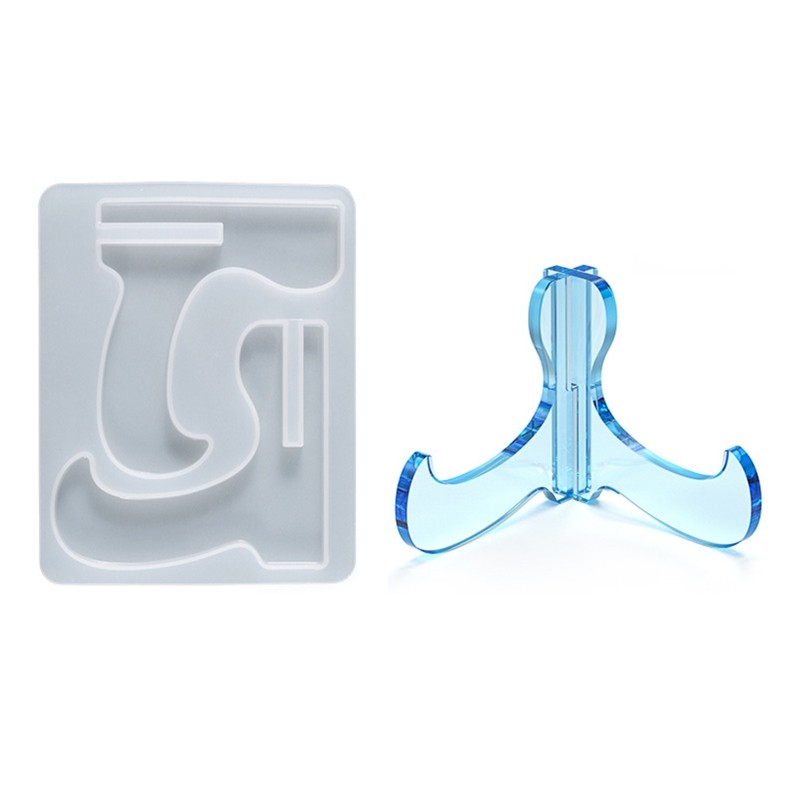 

Stand Silicone Mold DIY Assembly Cellphone Photo Frame Holder Bracket Crystal Epoxy Resin Casting Mould Crafts Desktop Decor