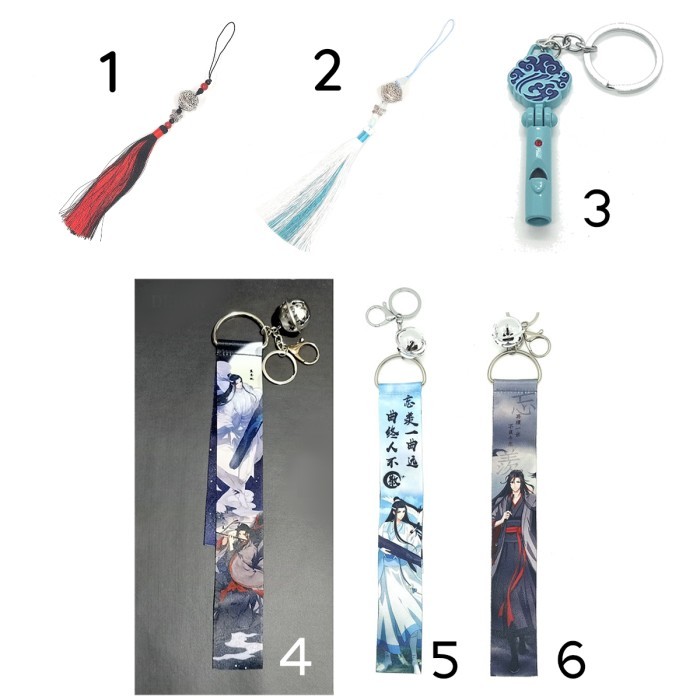 Gantungan Strap lonceng Mo Dao Zu Shi The Untamed Lan Wangji Lan Zhan