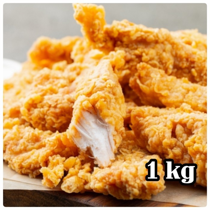 

Chicken Strip Premium | Chicken Crispy | Ayam Fillet Krispi 1kg