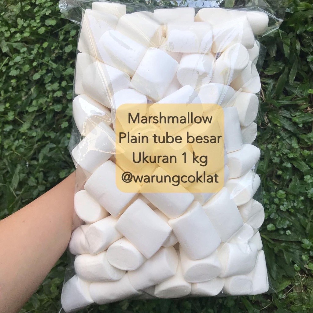 

Marshmallow kiloan 1 kg | Marshmallow Tube Mega Marshmallow Mallow Plain | Marshmallow Corniche Chomp | Marshmallow Tabung Tube Putih Plain Halal