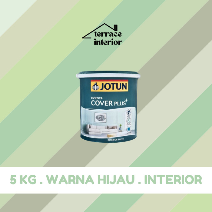 Cat Tembok Jotun Cover Plus Warna Hijau 5 kg