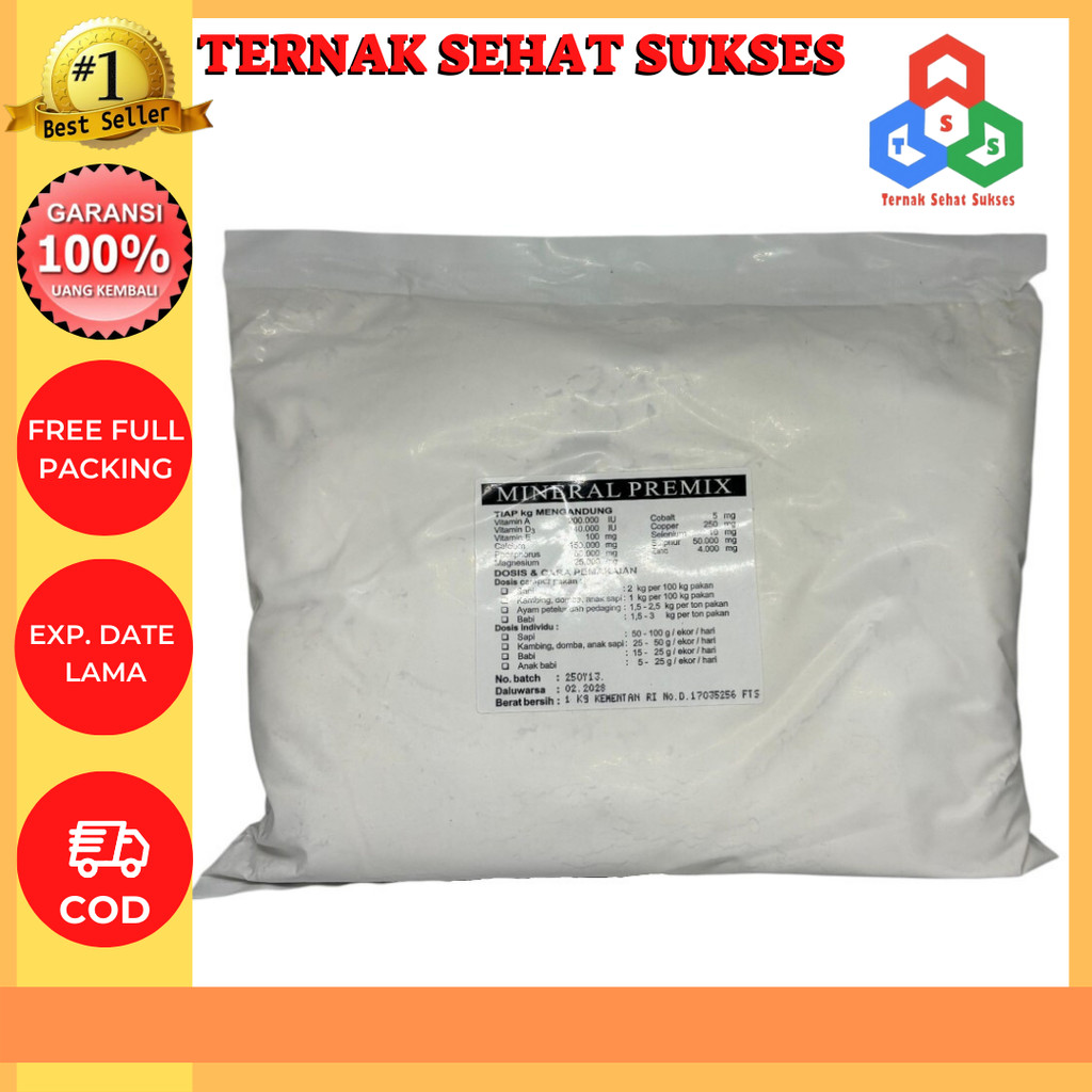 Mineral Premix Untuk Ternak TMC 1Kg dan 2Kg  (ORIGINAL PACK) TSS1