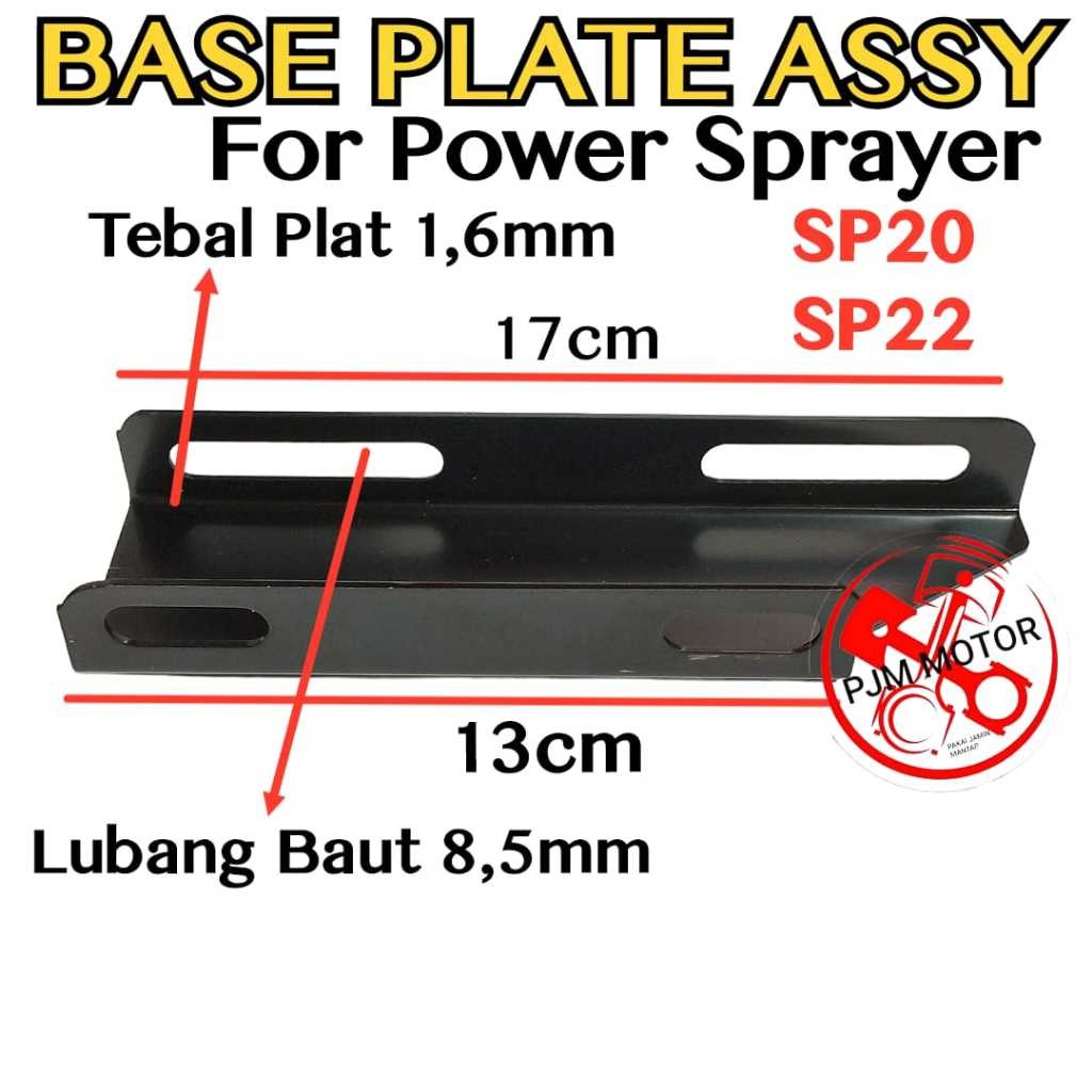 

base plate assy bed crank case DUDUKAN KAKI MESIN power sprayer pompa steam stim doorsmeer sp22 sp30 22cc 30cc VARIASI amplas