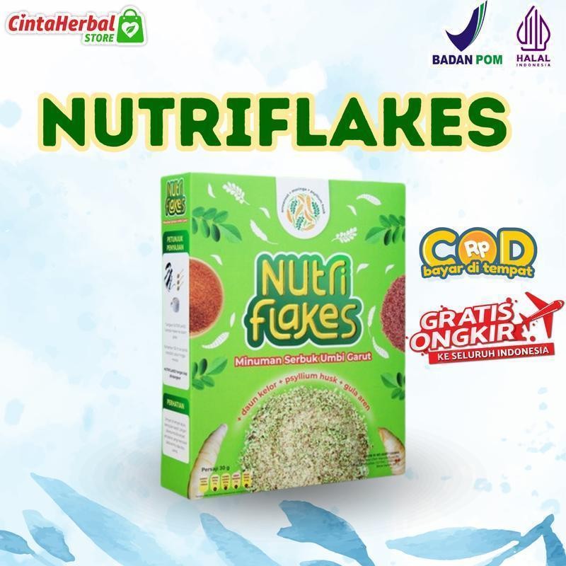 

Nutriflakes | Asli Original Sereal Asam Lambung Paket 1 Box Food Bubur Oatmeal
