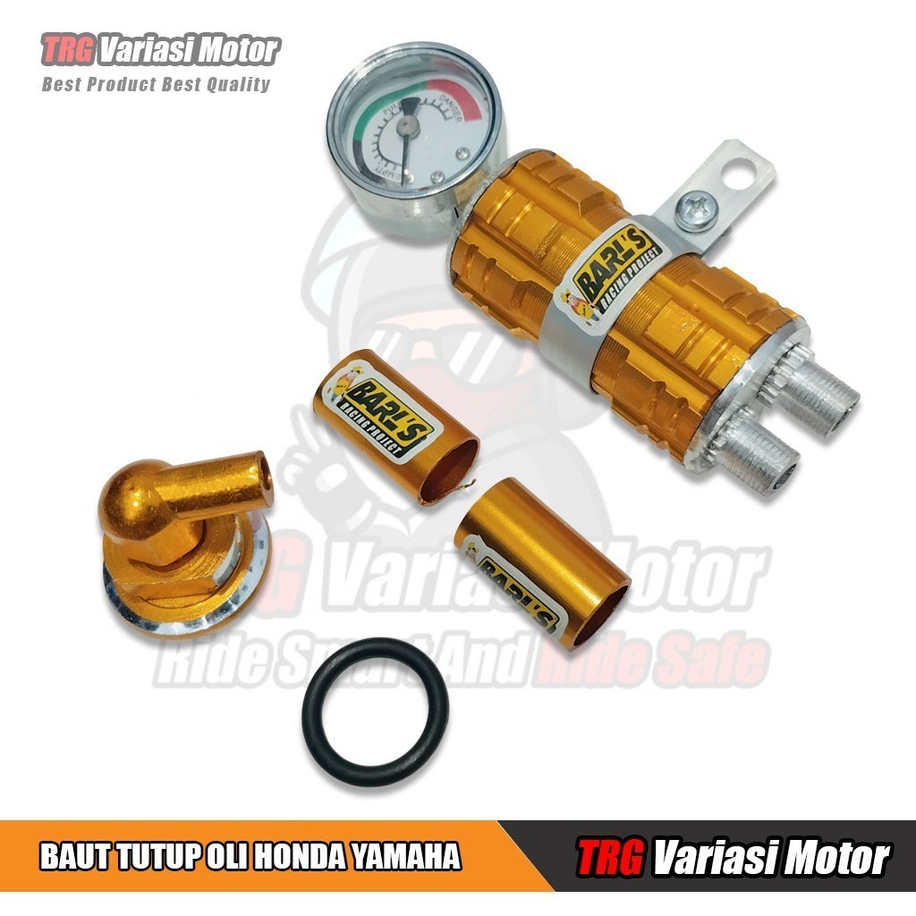 Tutup Oli Mesin Variasi Beat Supra X CRF Mio Jupiter Set Tabung Hawa Indikator