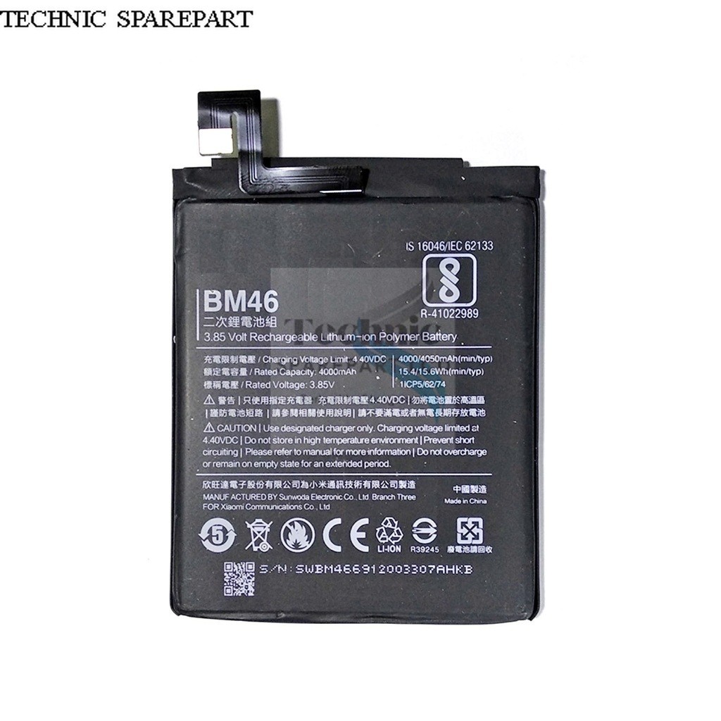 BATERAI BATRE XIAOMI REDMI NOTE 3 / NOTE 3 PRO BATTERY BM46 ORI99