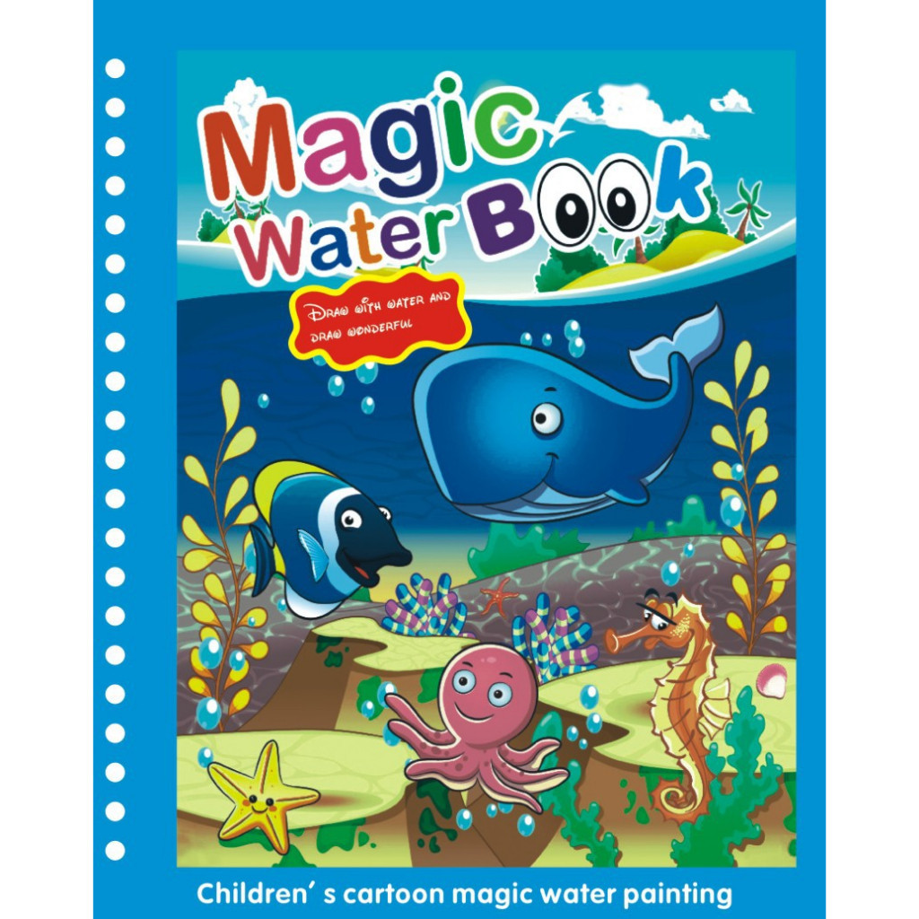 

Buku Mewarnai Ajaib dengan Spidol Air Magic Water Book Anak