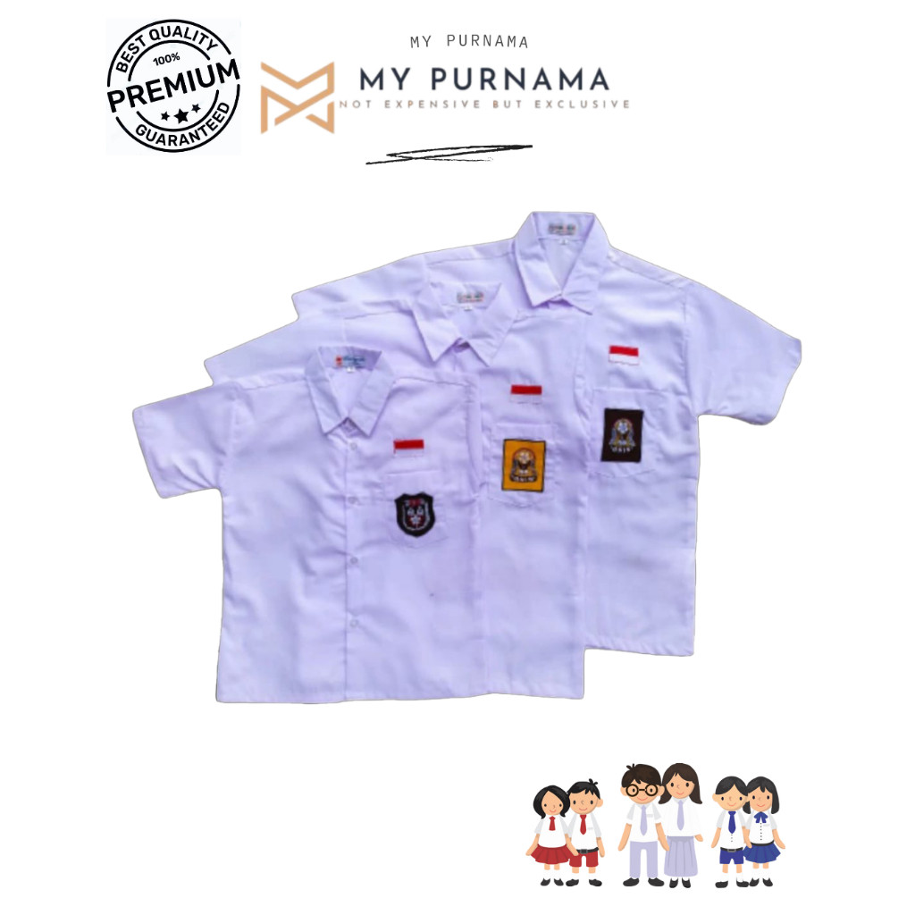 

HEM PENDEK PUTIH SERAGAM SEKOLAH SD, SMP, SMA, DAN POLOS TANPA BED BAHAN OXFORD - MY PURNAMA