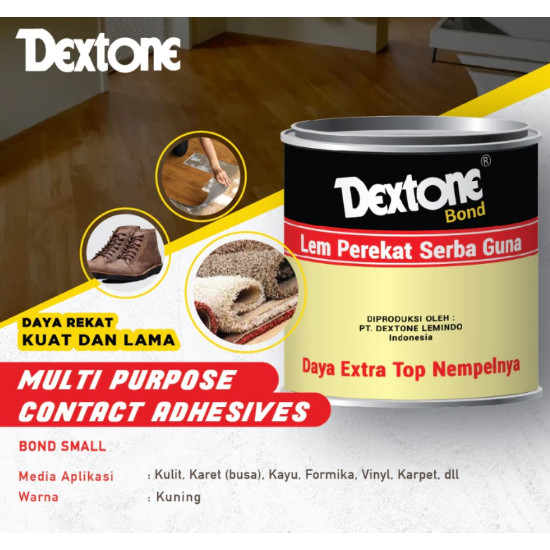 LEM KUNING DEXTONE 101 LEM SEPATU SANDAL KARET SPON BUSA KARPET SERBAGUNA