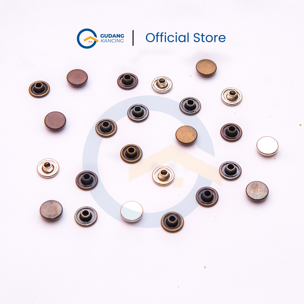 (12 SET) Rivet Datar 10 mm - Rivet Celana Jeans