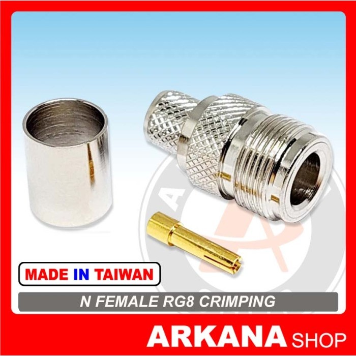 CONEKTOR  N FEMALE TO RG 8 RG8 CRIMPING