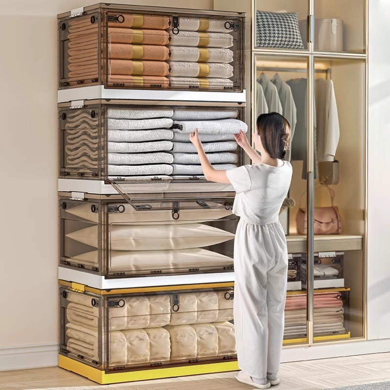 Dapat dilipat storage box/plastik Storage Kotak/Kapasitas besar penyimpanan Pakaian kotak