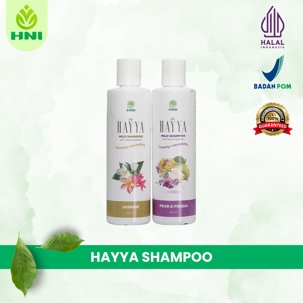 

- SHAMPO HAYYA MILD - membantu membersihkan rambut dan kulit kepala dari debu dan kotoran - HNI BPOM