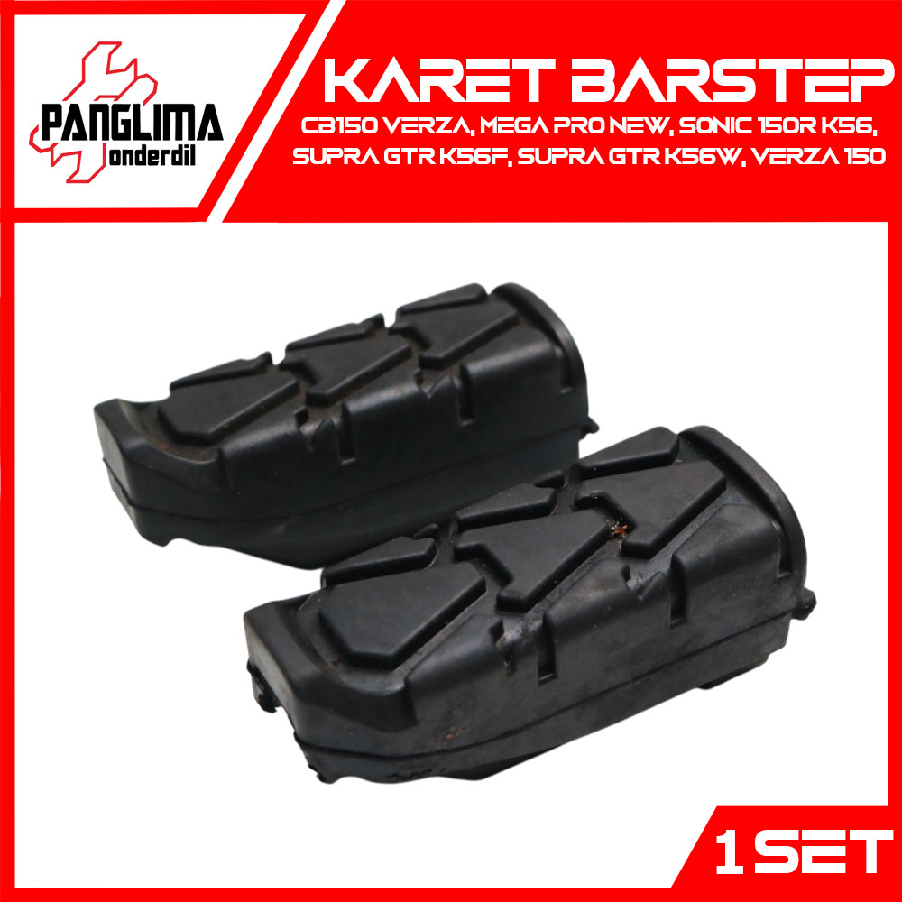 Karet Barstep Verza CB150 150, Mega Pro New, Sonic 150R K56, Supra GTR K56F K56W Footstep Bar Foot S