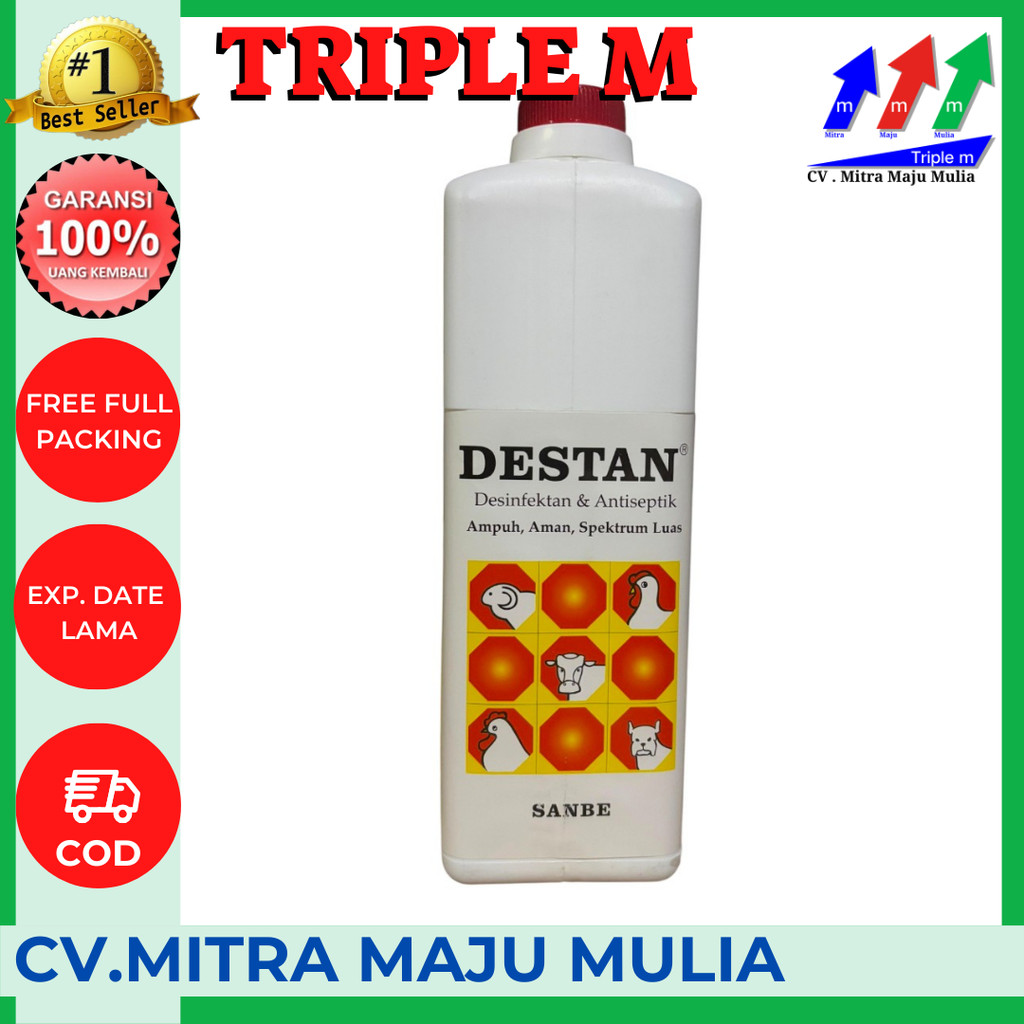 DESTAN 1 liter anti septik dan disinfektan untuk peternakan SANBE