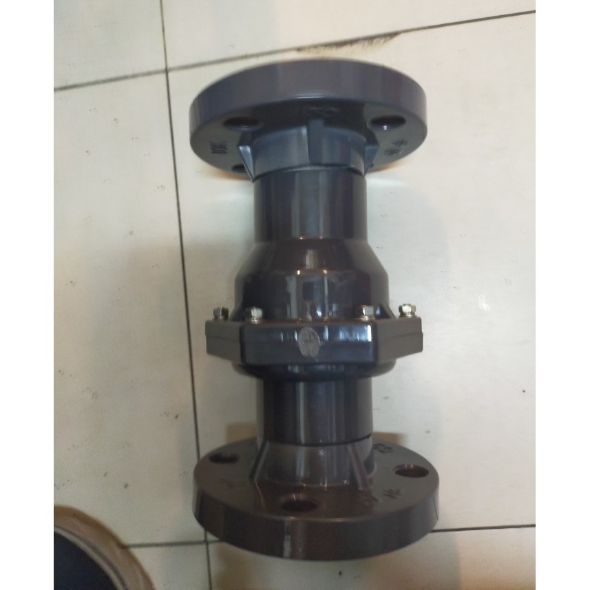 Swing Check Valve PVC Flange 1.1/2" inch / Klep Tabok PVC Flange JIS10K 1,5" / Flap Check Valve PVC 