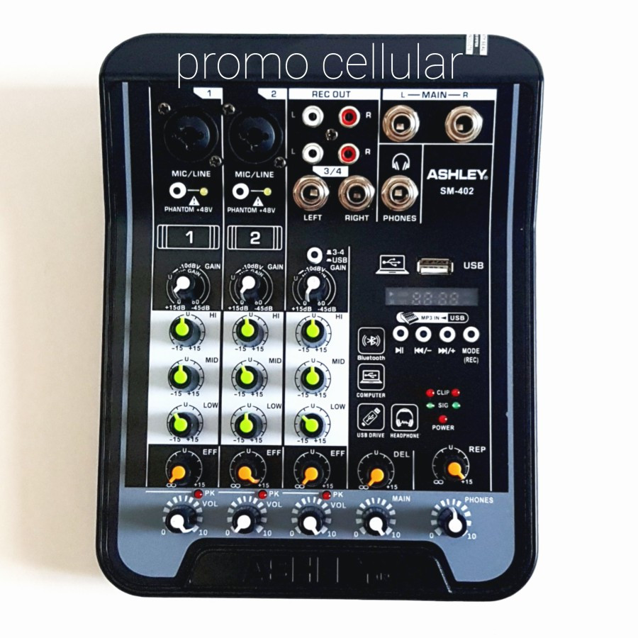 Mixer Ashley 4 Channel SM 402/ SM-402/ SM402 Usb Bluetooth Original