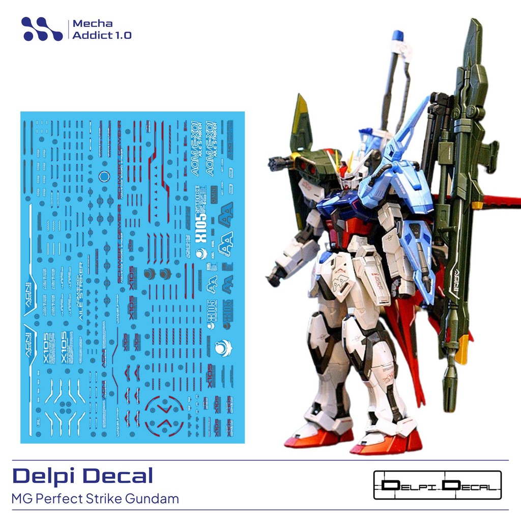Water Slide Decal MG Perfect Strike Gundam by DELPI