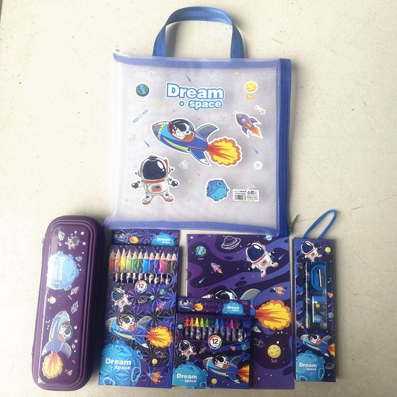 

6.6 [BABYKIDS](KTPS.11)KOTAK PENSIL SETT / STUDY SET STATIONERY SET ALAT TULIS SEKOLAH ANAK SET ATK MOTIF