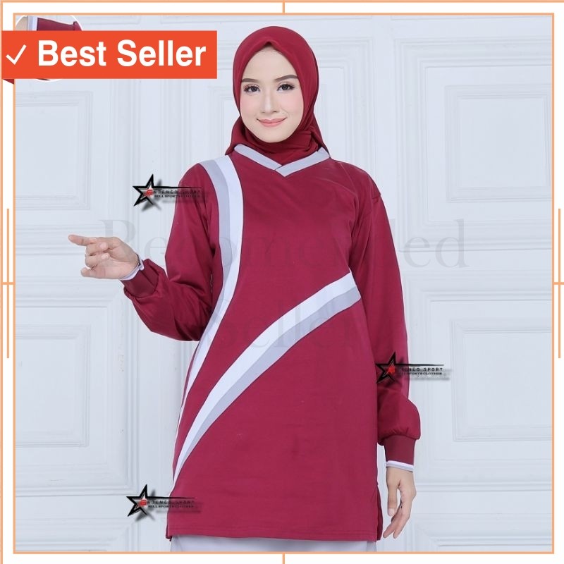 Kekinian Sport Olahraga Senam zumba aerobik Gym Murah / Baju Olahraga Muslimah / Kaos Olahraga Musli